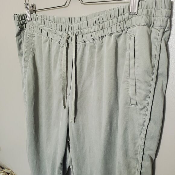 J. Jill Pants Petite Size Large Green Pull On Lyocell Blend Elastic Waist Casual - Picture 3 of 9